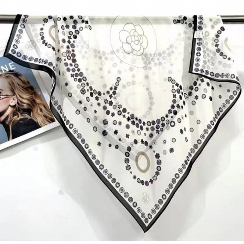 （306）高档丝巾围巾女士披肩新款素雅百搭防晒优雅气质