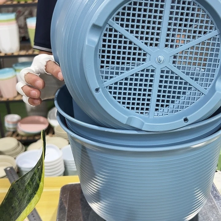 特价矮陶口30高21蓝色无托3个