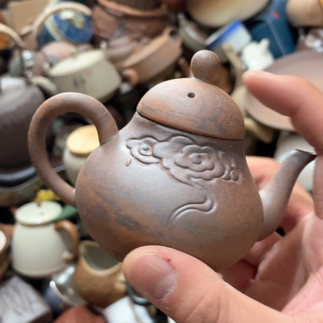 瓷片原矿绿植盆景花盆和