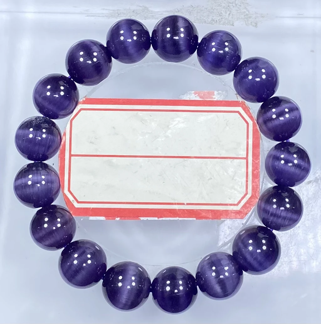 紫猫眼12mm手串发一条C47