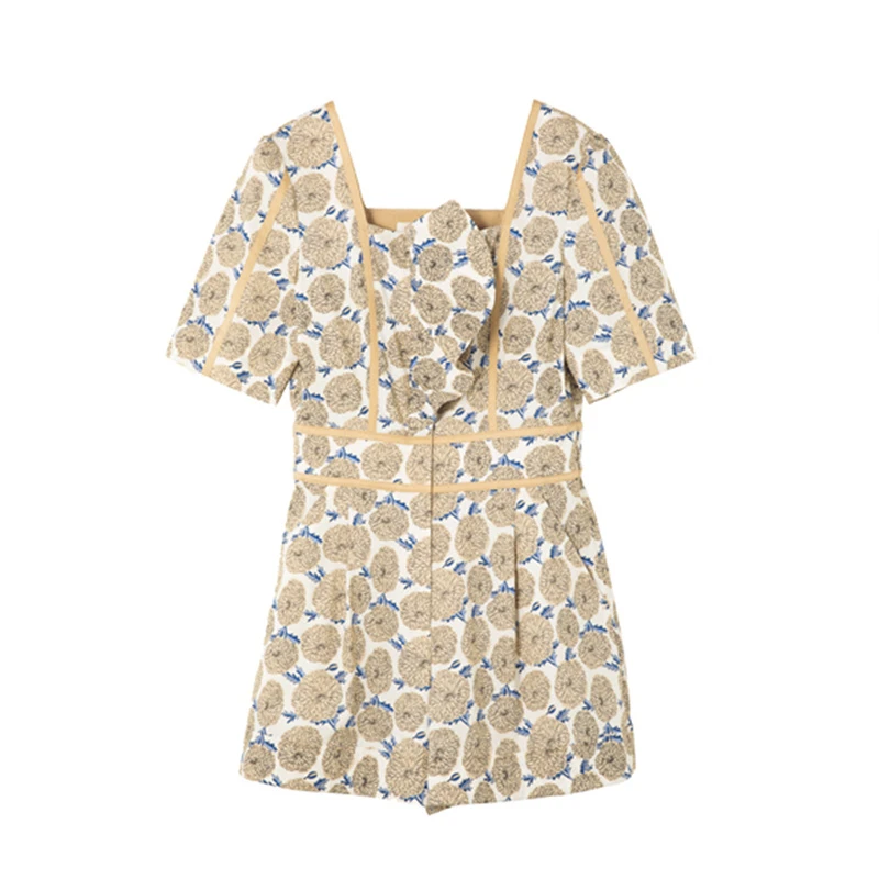 Basic House/百家好时尚印花连体裤 BJ2508-HVOP321BBE