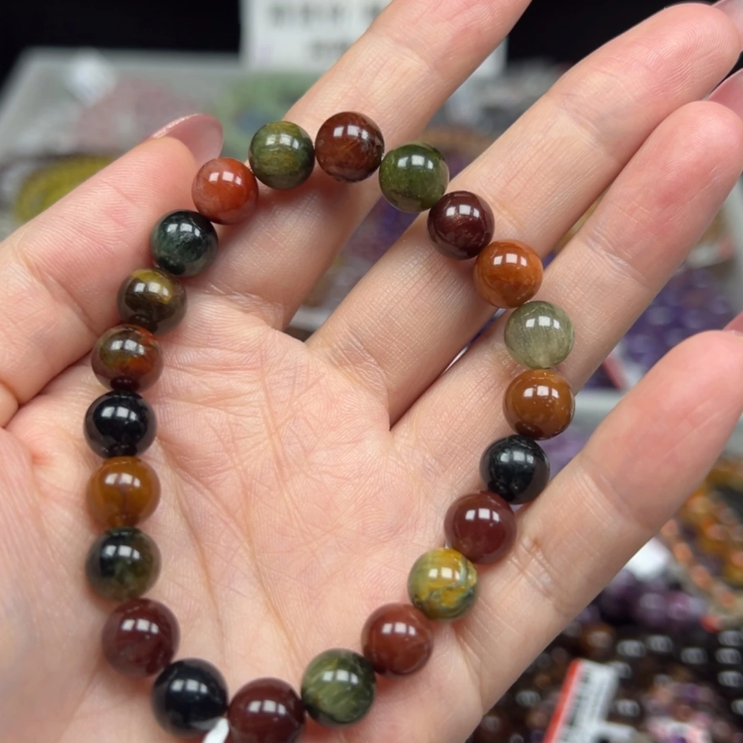 手链水晶未镶嵌卡8珍藏级老矿眼彩兔毛56