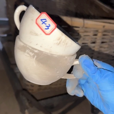 瓷片国营厂库存微瑕10厘米43