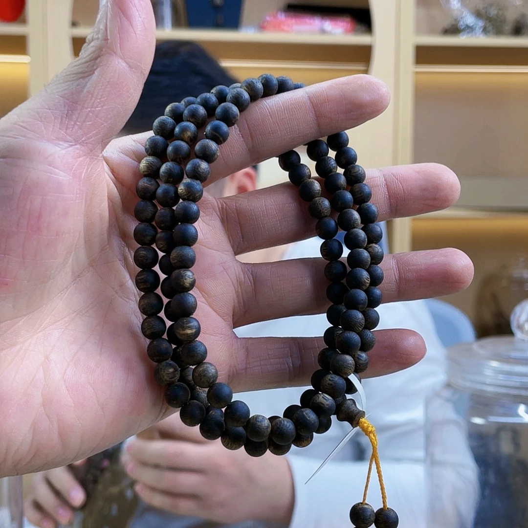 沉香沉香碎屑圆珠长串沉水06/19克多样性发一