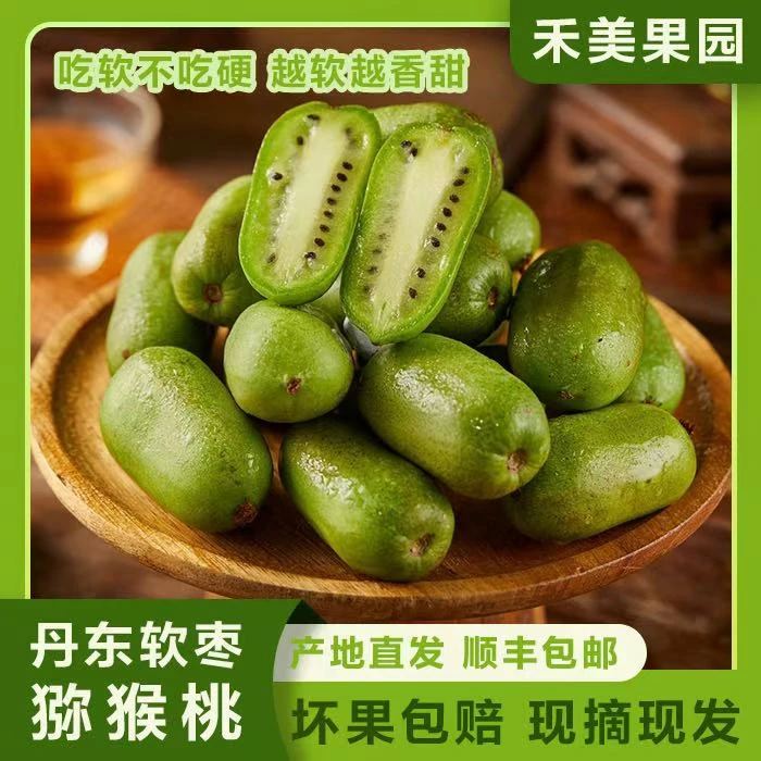 坏果包赔/丹东头茬软枣猕猴桃龙成2号东北特产奇异莓树熟果DD