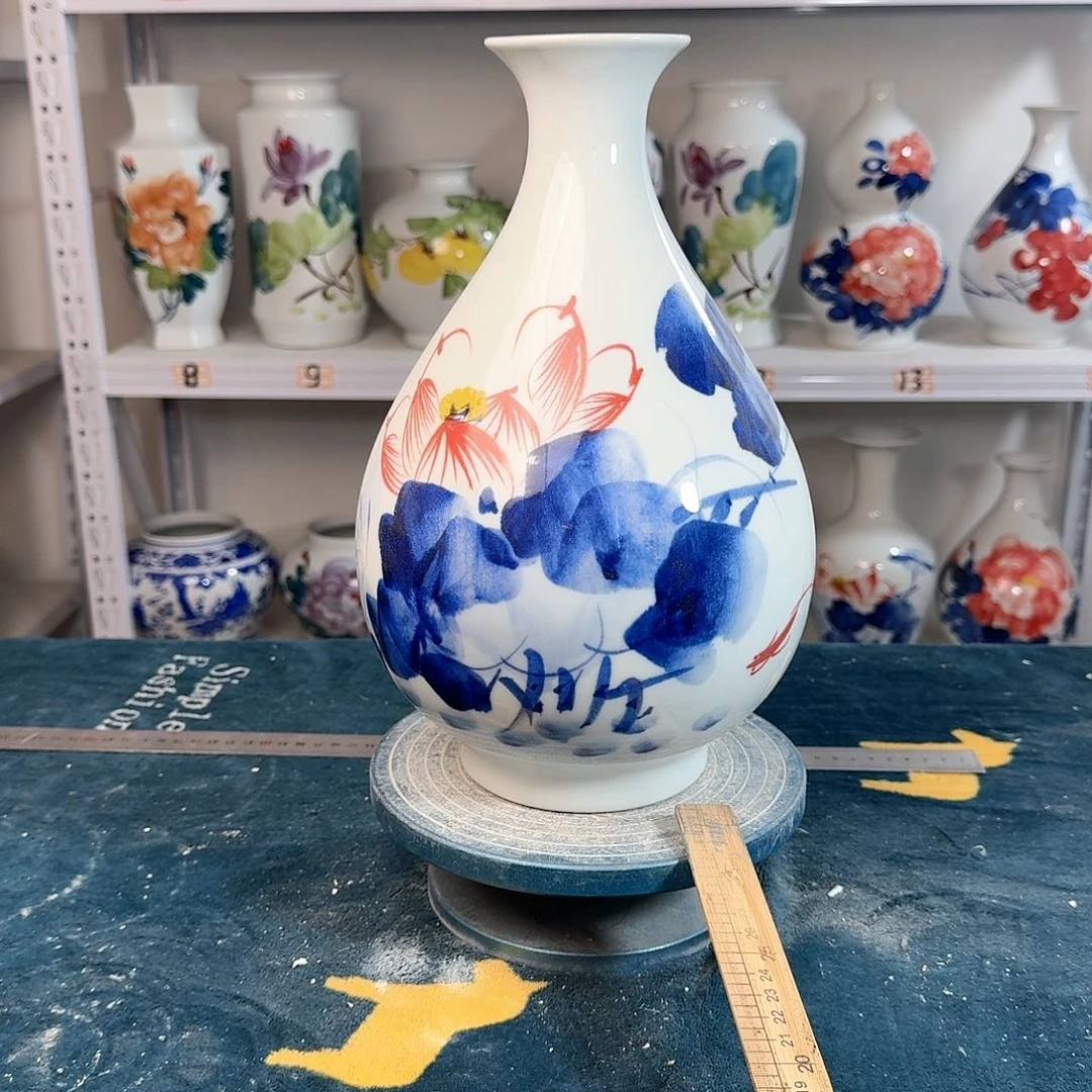 摆件景德镇陶瓷玉何花