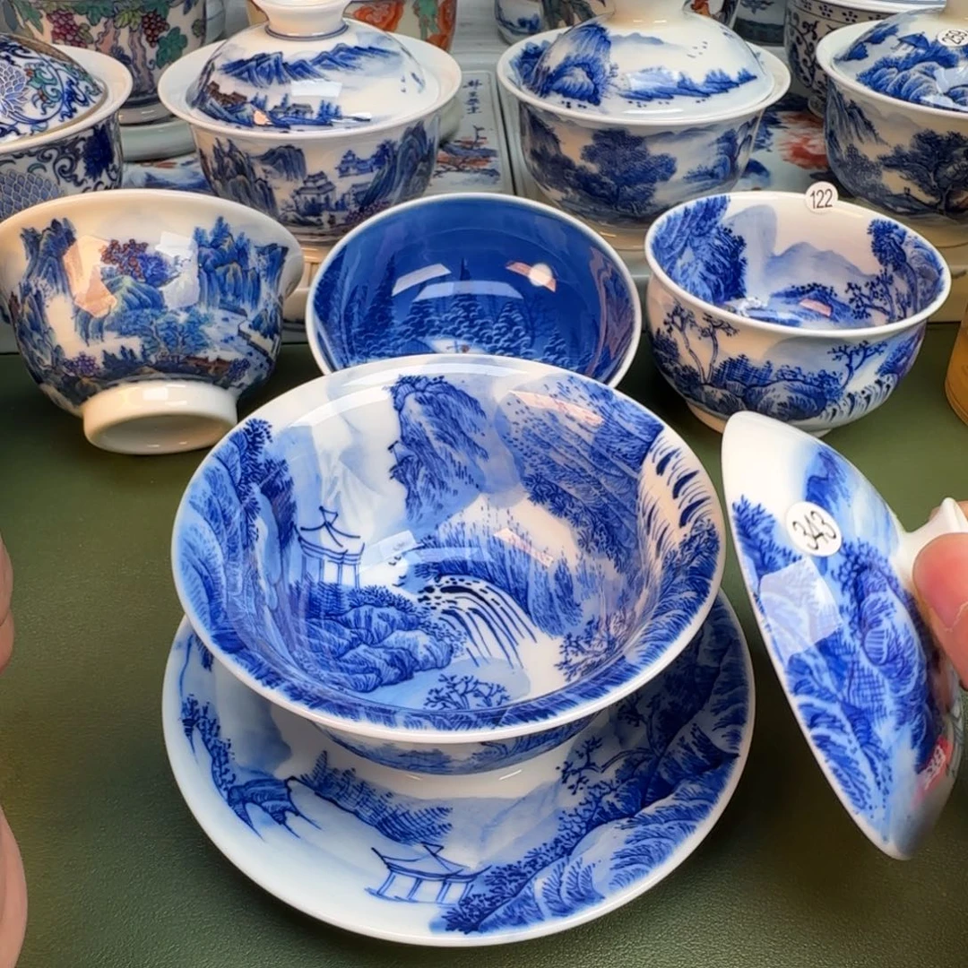 陶纯手工纯手绘茶具343