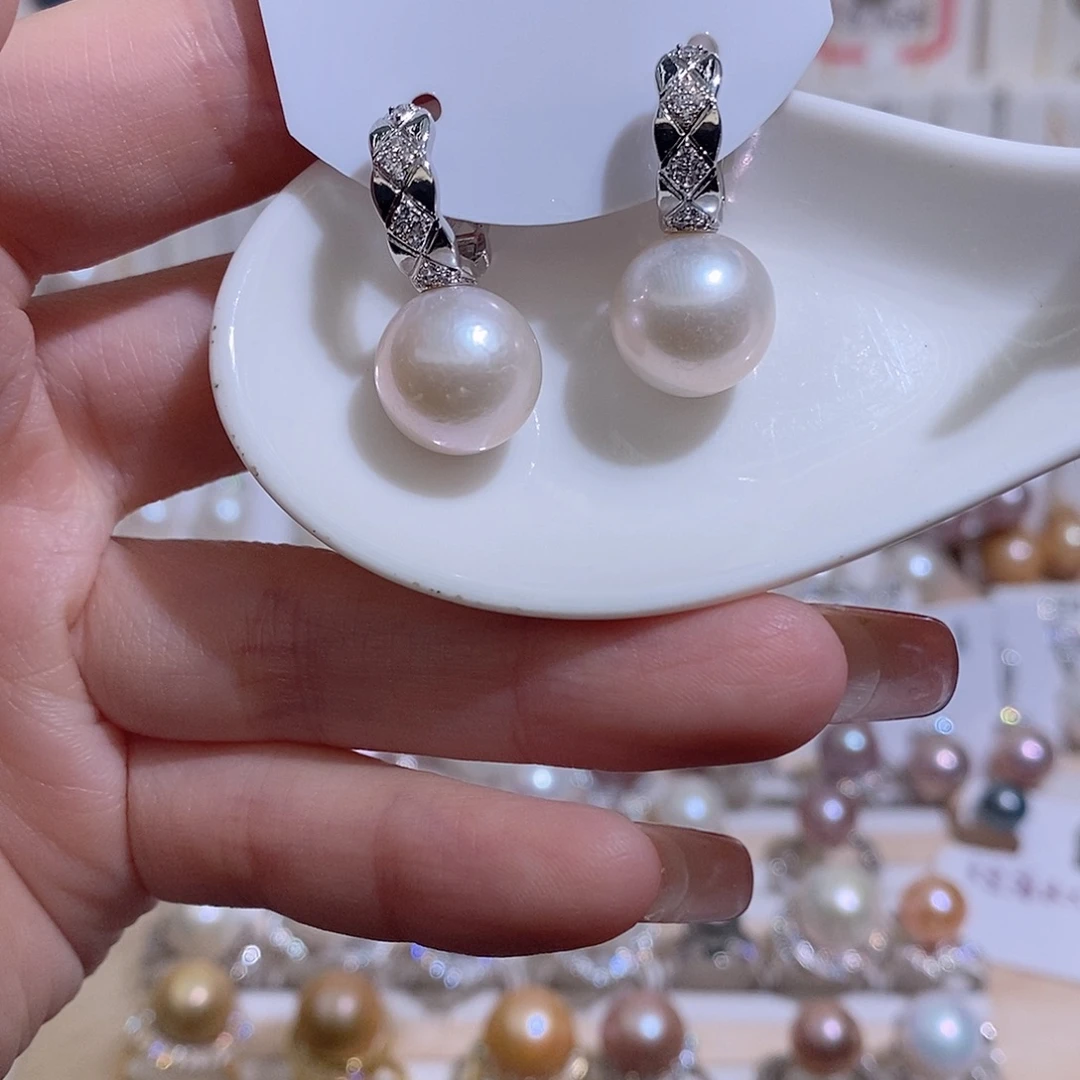 耳饰淡水珍珠未镶嵌w12.3