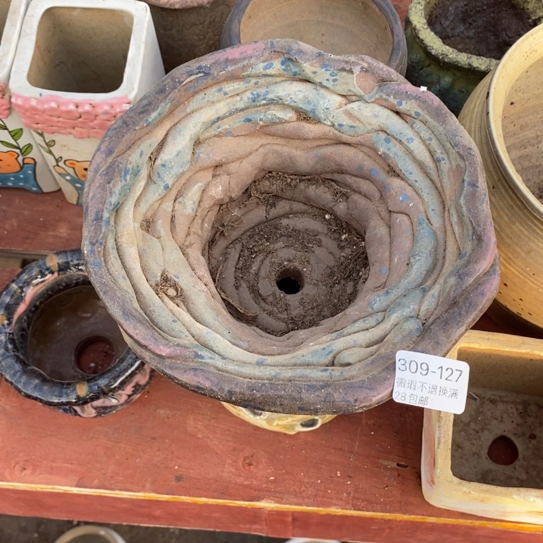 红陶往**烟127号多肉盆一个呀