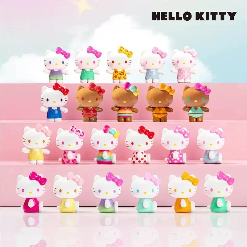 Kitty正版夏日彩虹糖萌粒潮玩盲袋