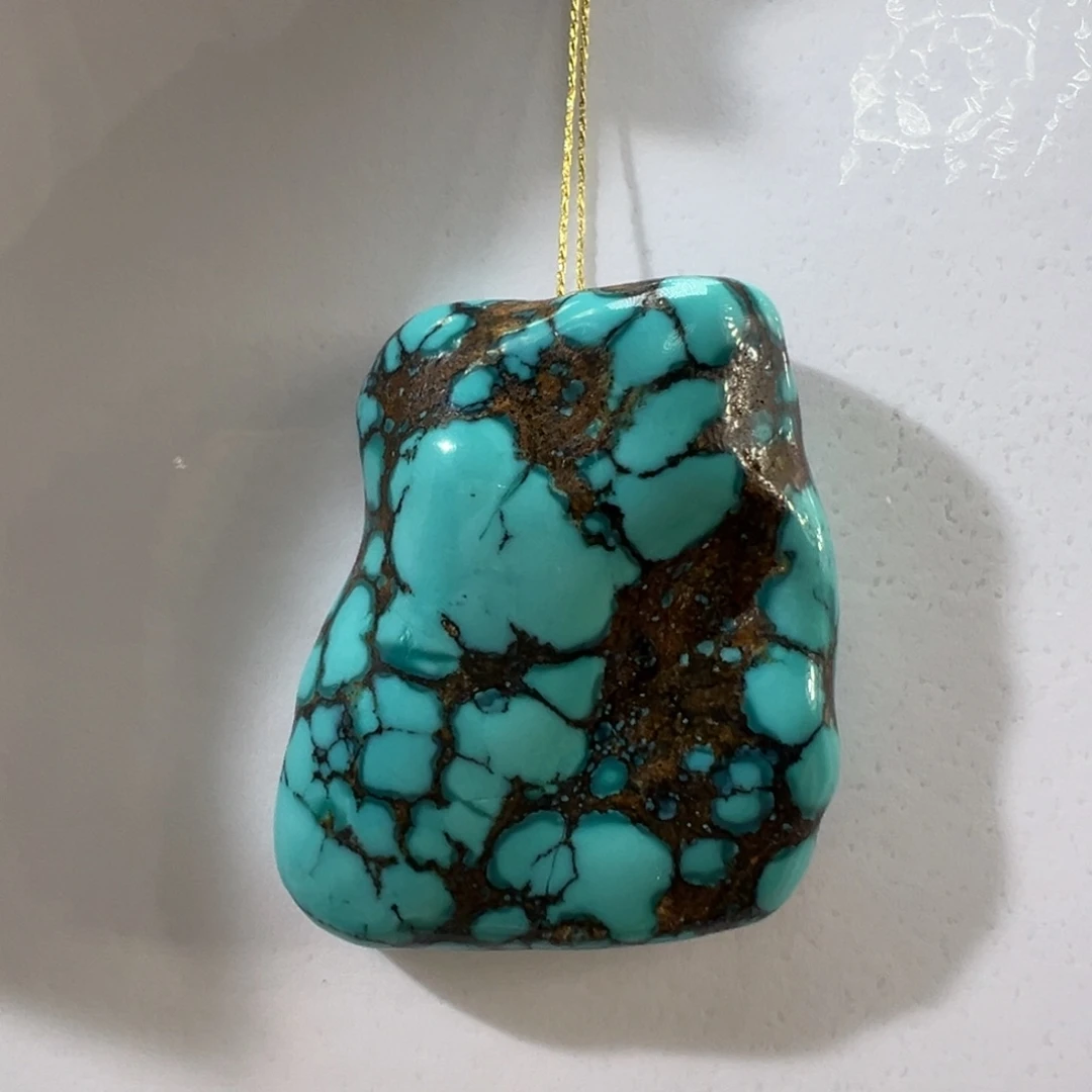 绿松石未镶嵌挂件