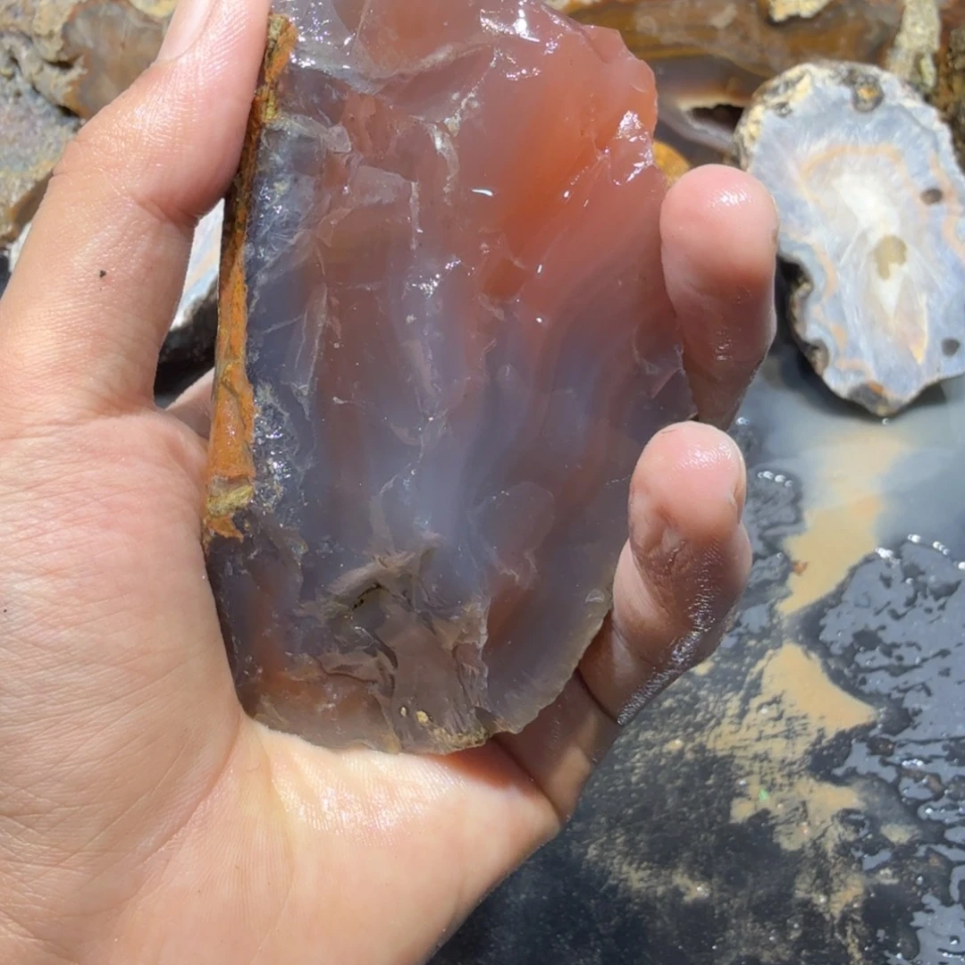 未镶嵌玛瑙/玉髓珠宝半成品