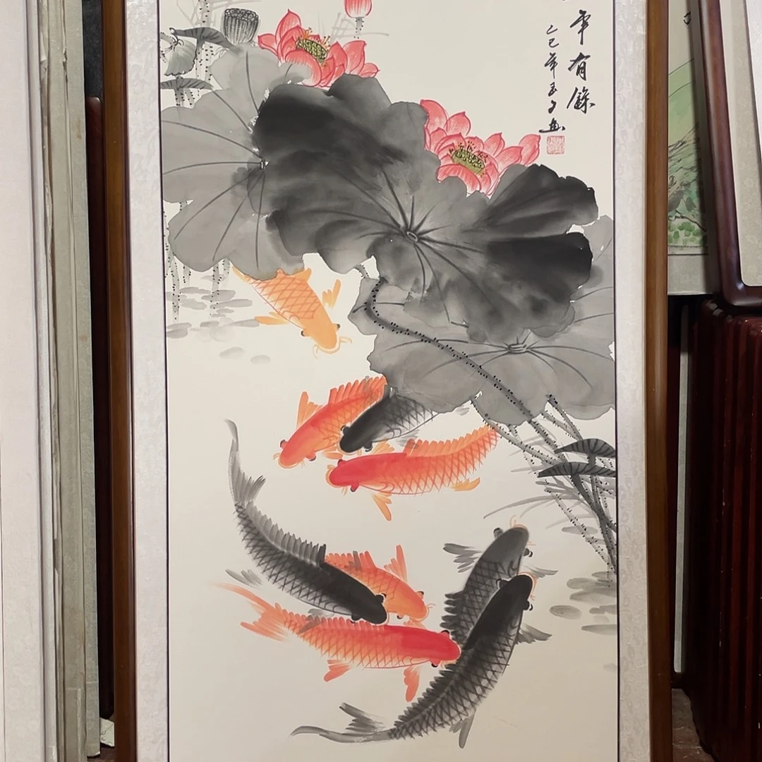 国画带框尺寸63*123厘米