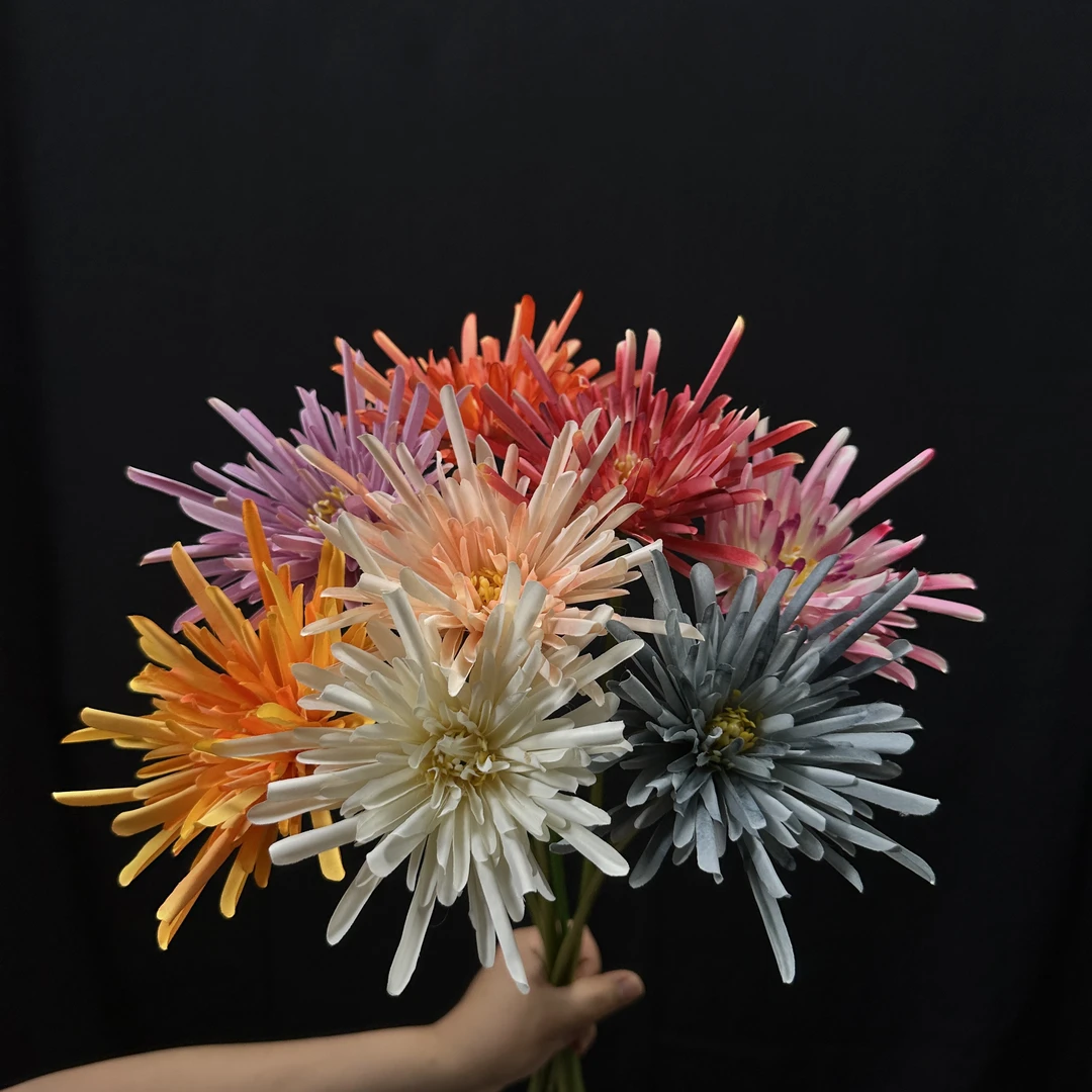 仿真单支昙花一现头饰插花摄影道具家居氛围装饰品摆件