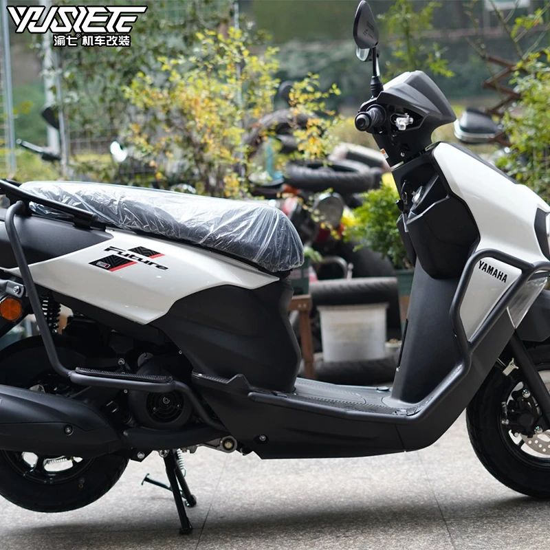 适用雅马哈旭鹰125保险杠JYM125T-3A前后保护杠防摔防撞杠改装