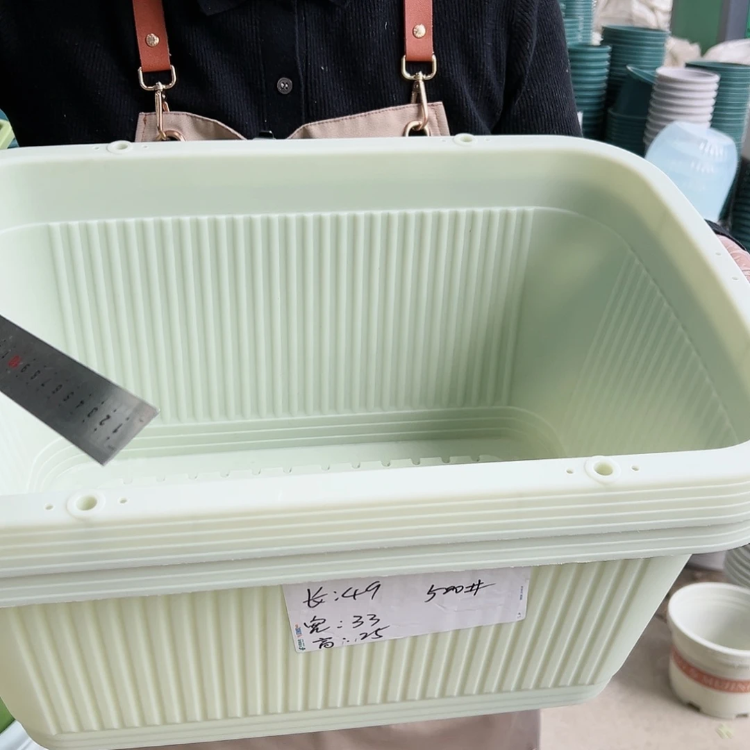 树脂瑕疵中野大菜盆500#米白色3个无托