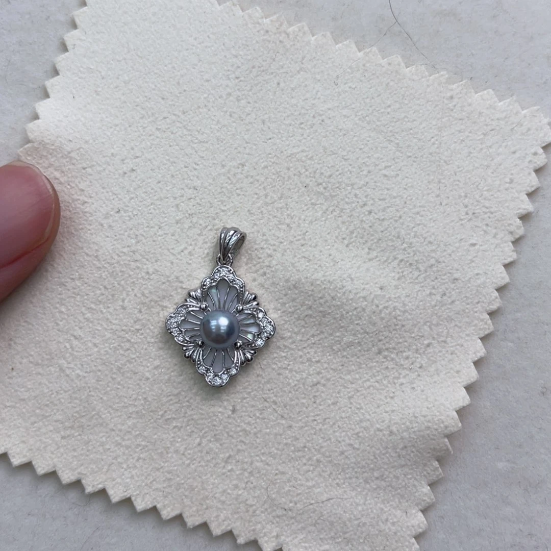 【闪购商品】海水珍珠银S925镶嵌颈饰四**海