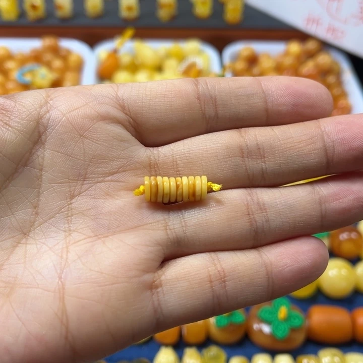 琥珀未镶嵌裸石卡6大加老蜡隔片一组精工微瑕