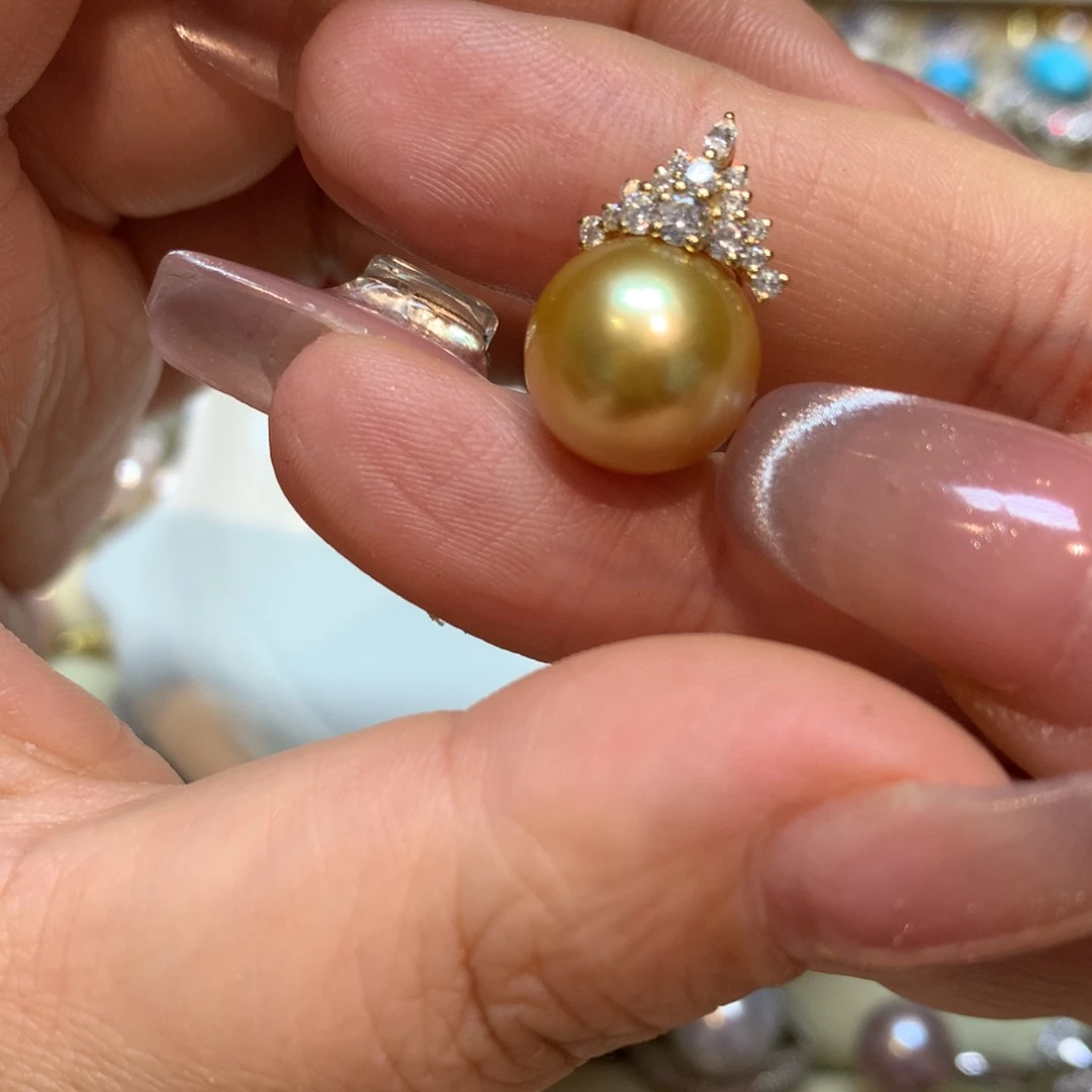 海水珍珠颈饰14K金镶嵌