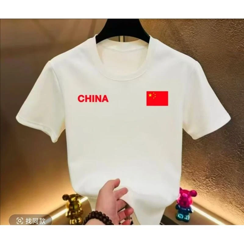 TNT潮流短袖男士时尚夏季黑色半袖印花圆领春夏百搭休闲纯棉T恤