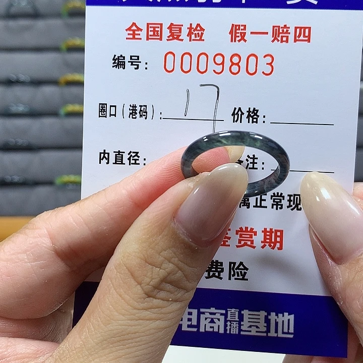 翡翠未镶嵌戒圈6803