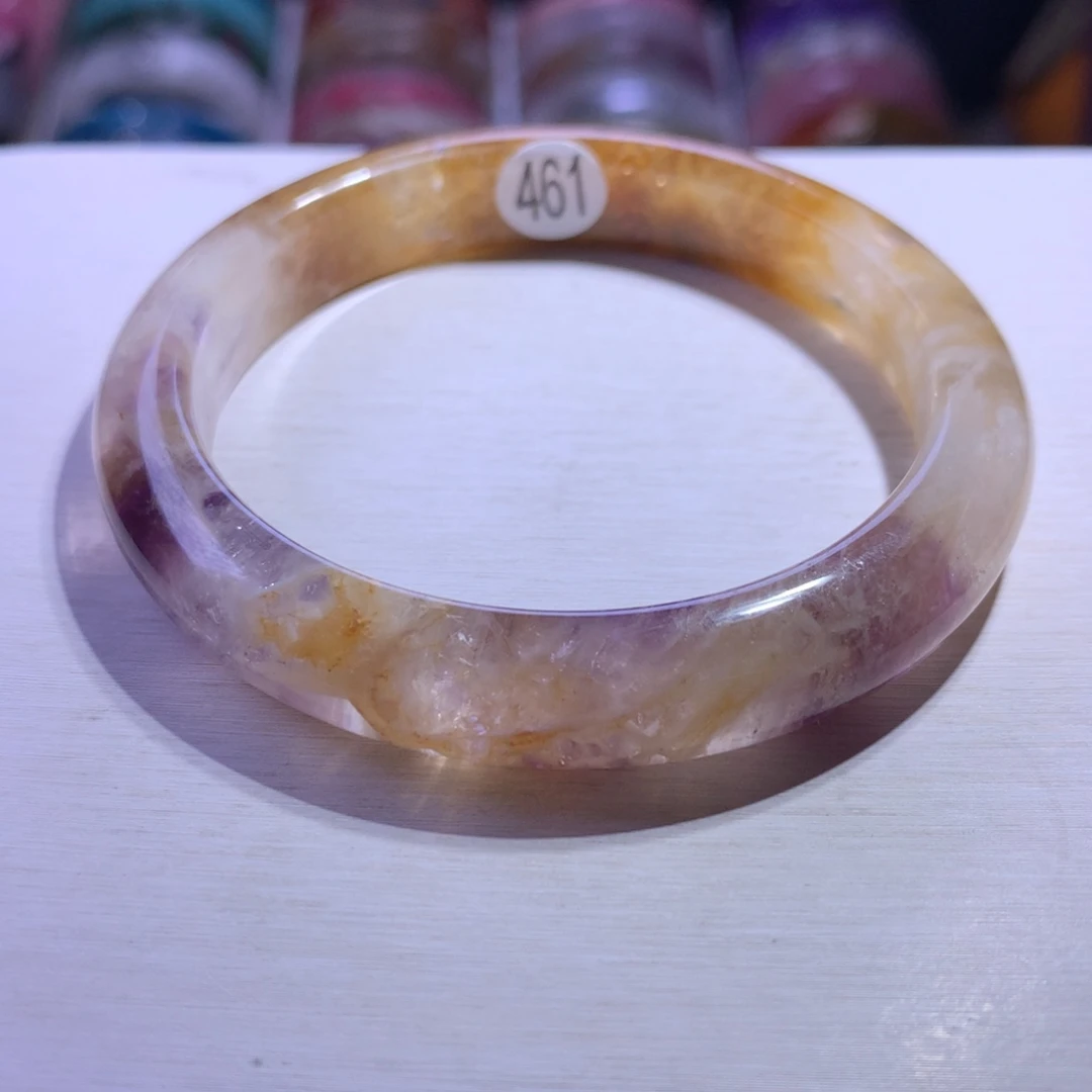 未镶嵌水晶手镯极光兔毛56.5圈461