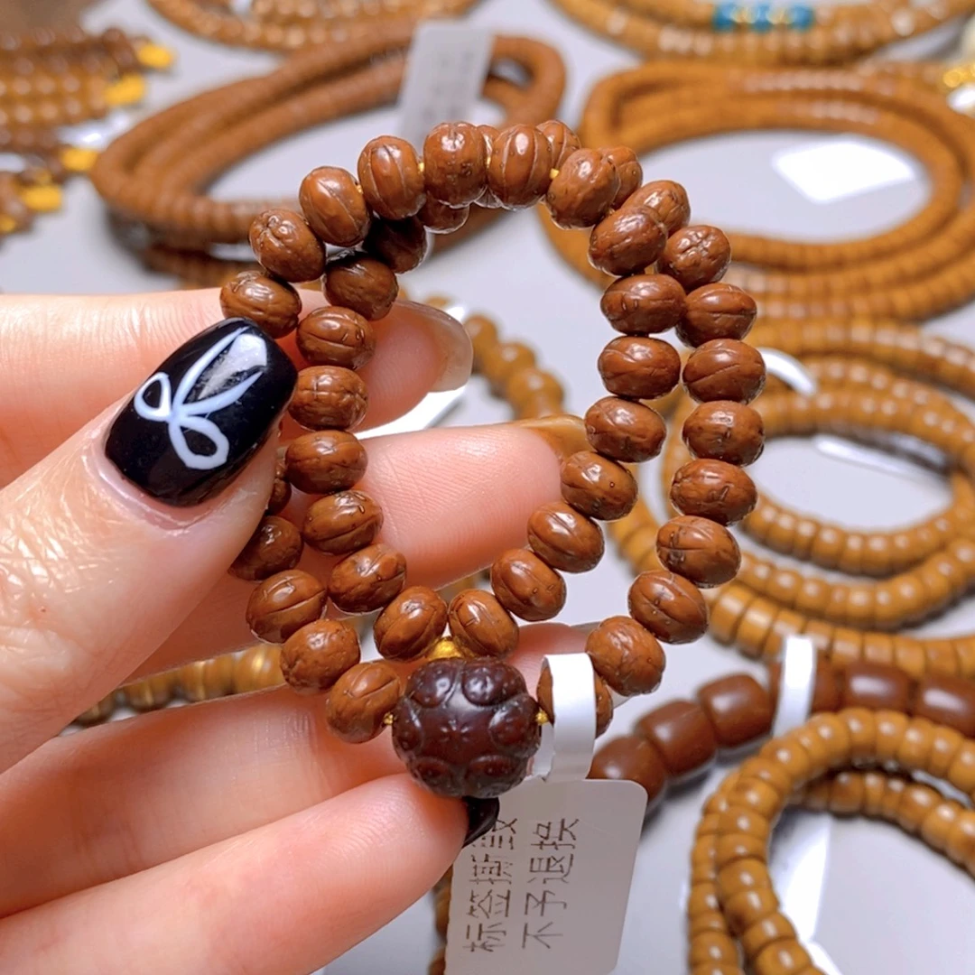 紫金鼠手串23.鼠尖料雕刻小凤眼手持6.6