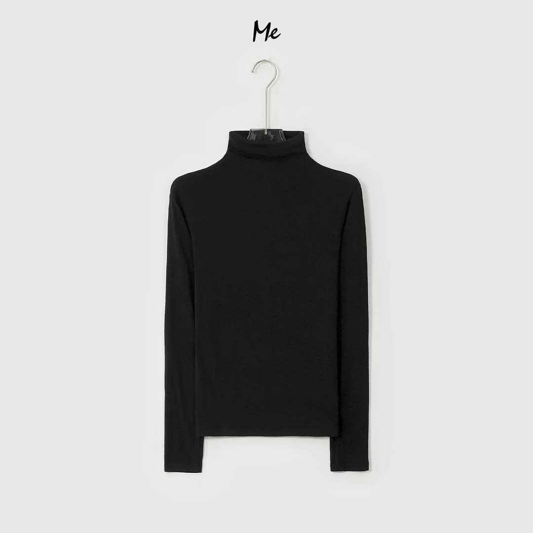 ME【高领皮肤衣】阿拉善山羊绒极简修身显瘦亲肤内搭上衣MESA4292