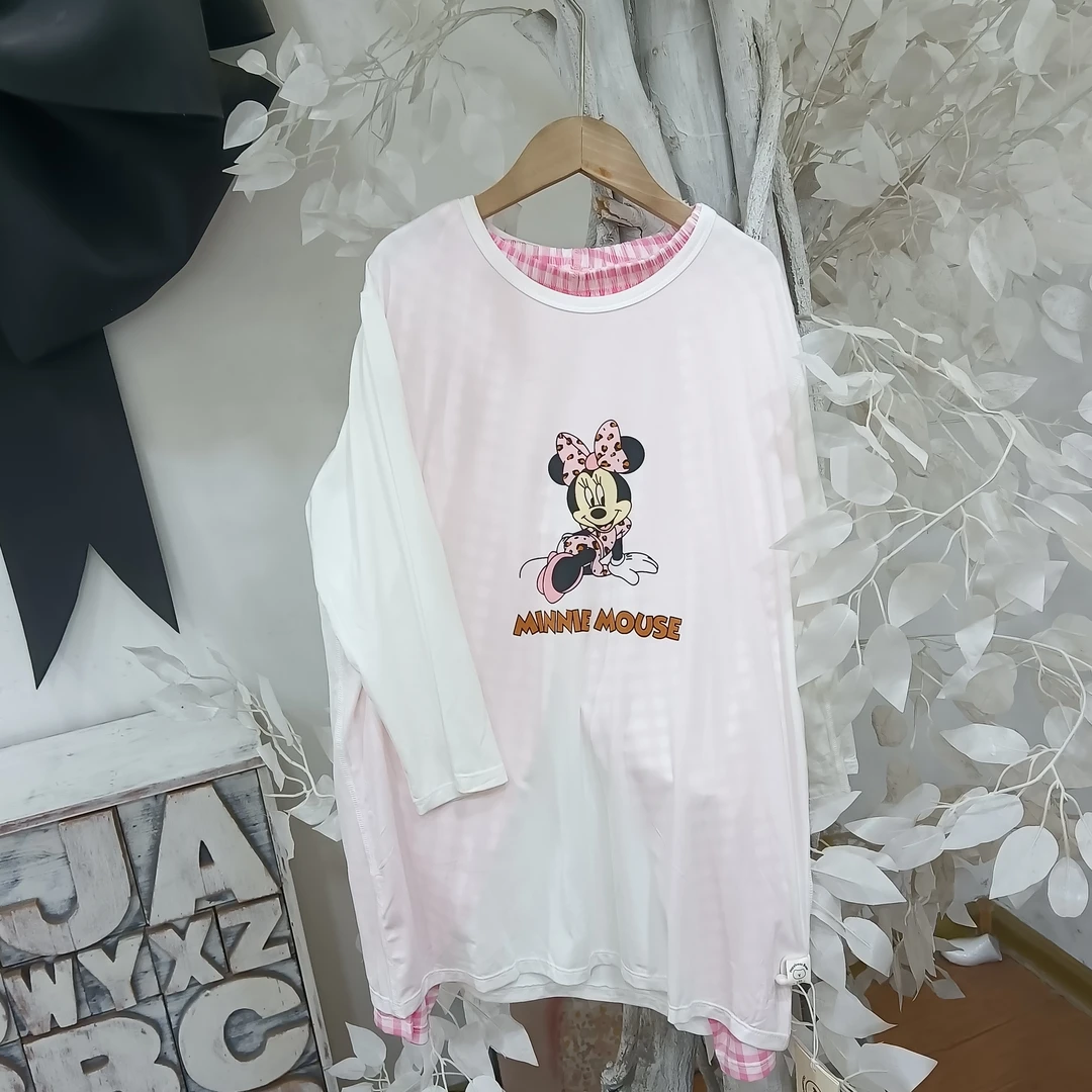 E193白色七分袖七分裤家居服