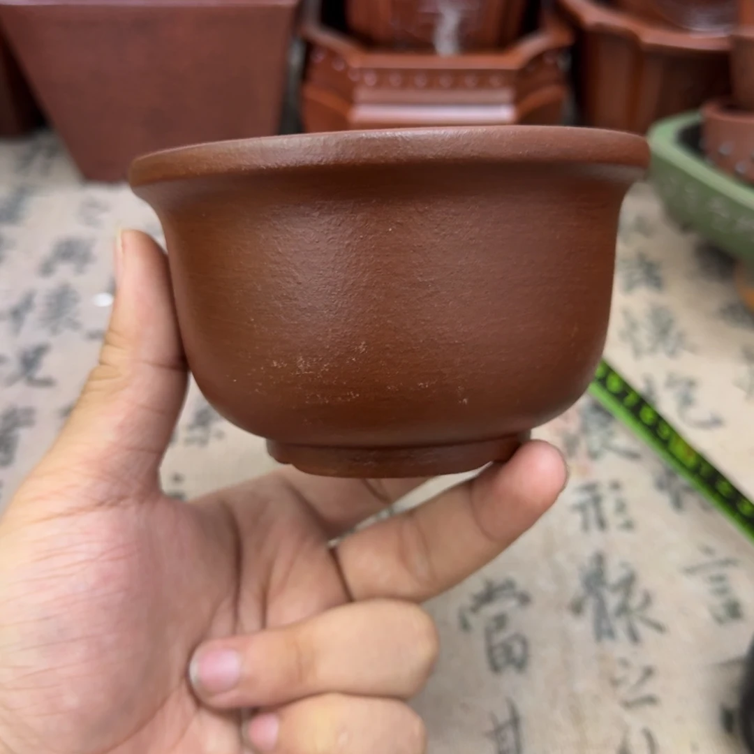 紫砂花盆10.5x6内经紫砂花盆