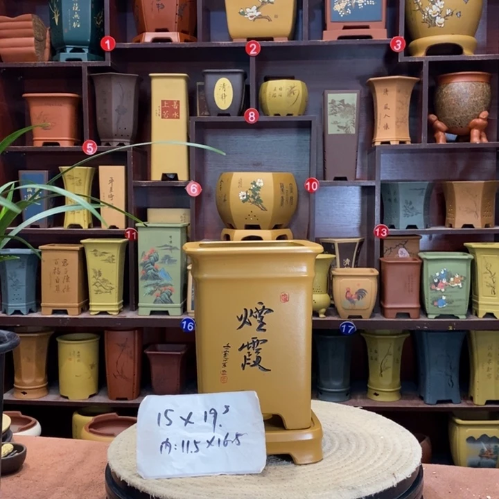 紫砂花盆紫砂花盆