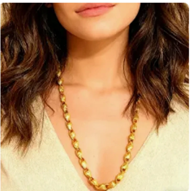 铜合金项链 非黄金材质KS2017Nurluk欧美时尚款