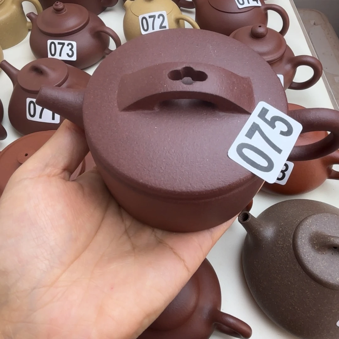 茶壶紫砂挑花泥汉瓦150cc