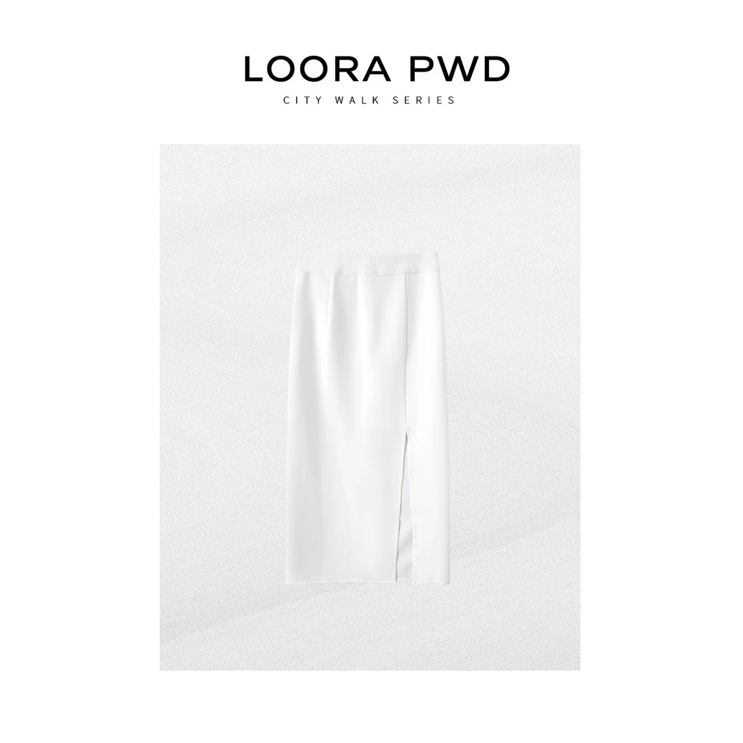 LOORAPWD/罗拉密码 2025款简约开叉显瘦半裙25CJBF0092N