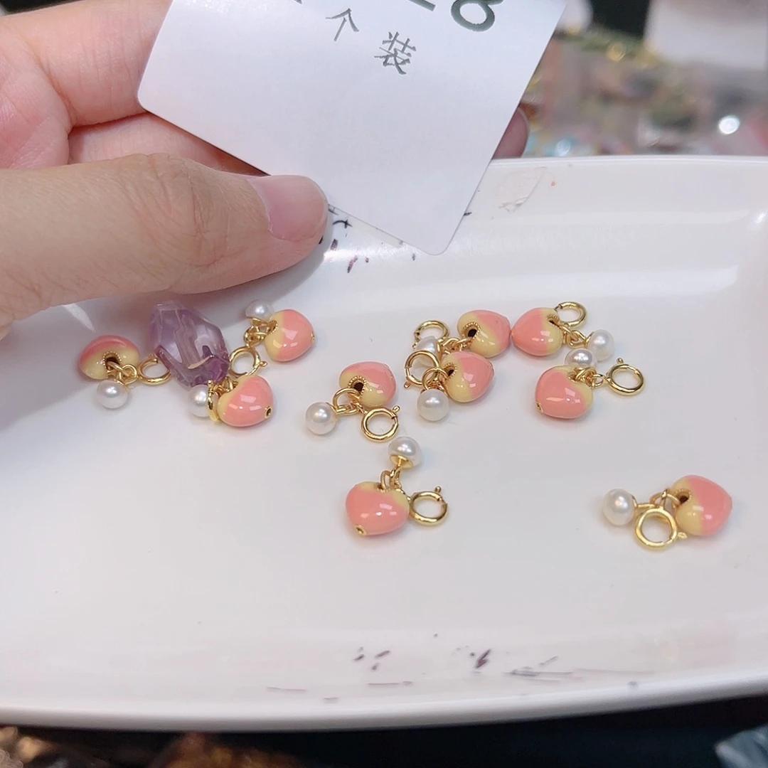 紫晶珠宝半成品银S925镀金镶嵌228