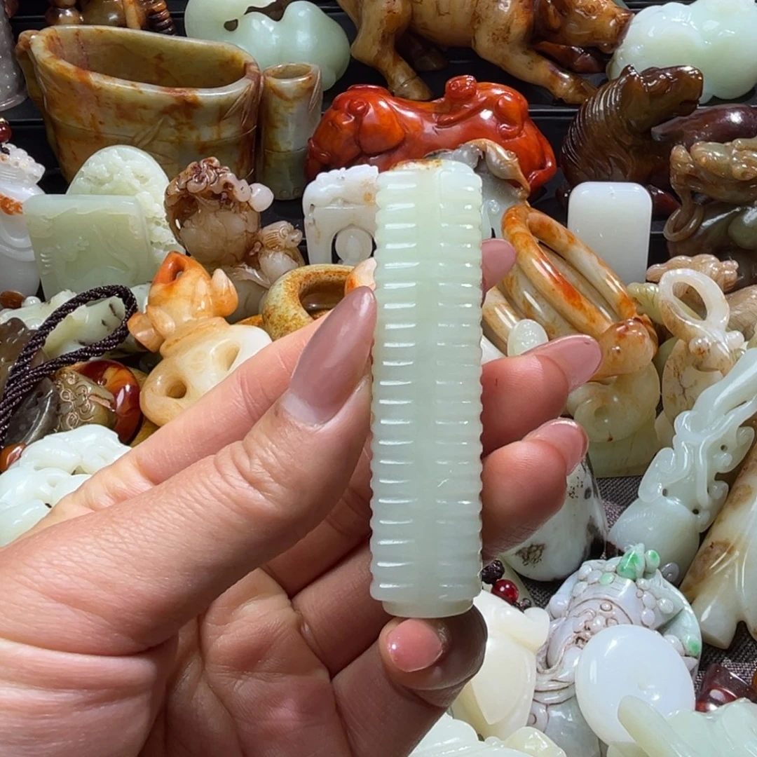 6***4和田玉未镶嵌挂件