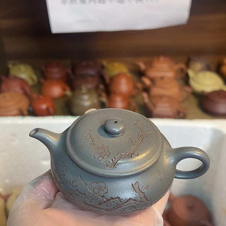 紫砂茶壶宜兴紫砂壶天青140