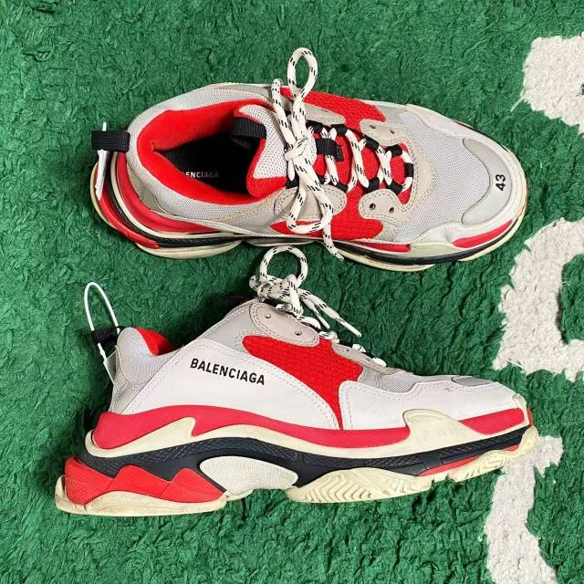 95新 Balenciaga/巴黎世家 43码 triples 板鞋/95+新/X4146