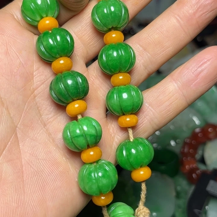 董***哥翡翠未镶嵌戒指翡翠手链8888888