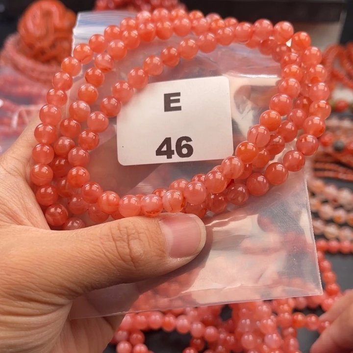 南红玛瑙未镶嵌多样性发货默认微瑕称重7mm