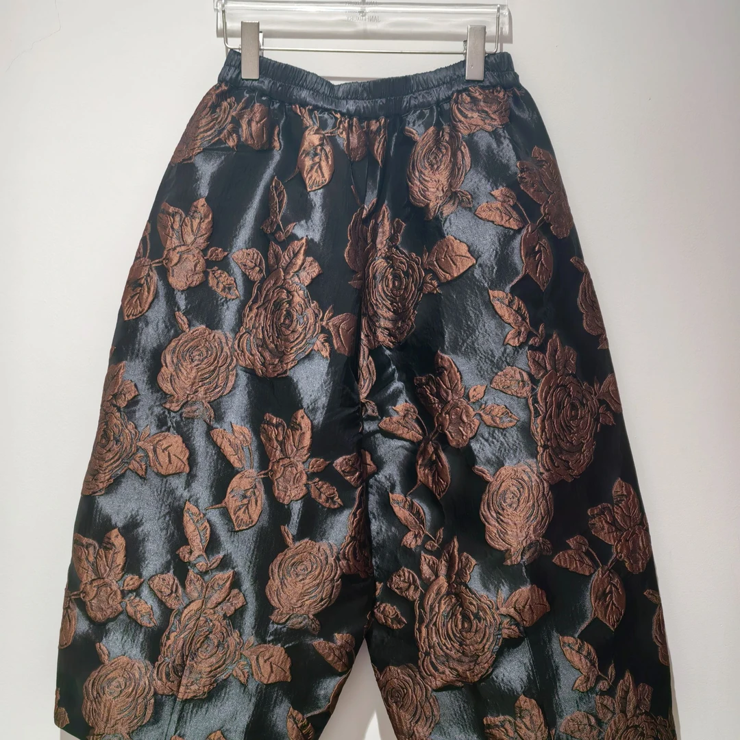 芬享服饰20241001提花休闲时尚阔腿裤