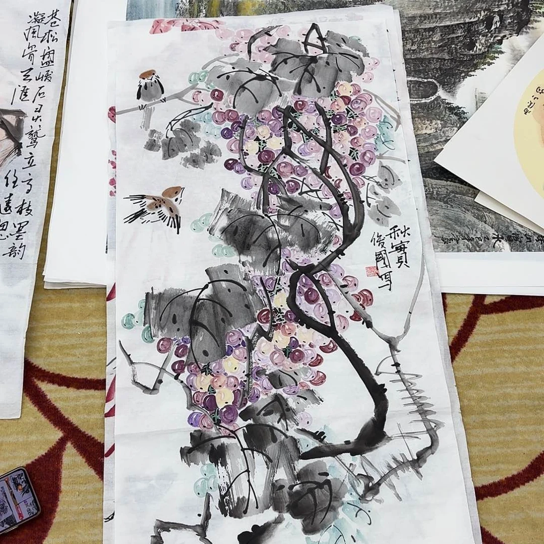 国画三尺整纸哈哈哈哈