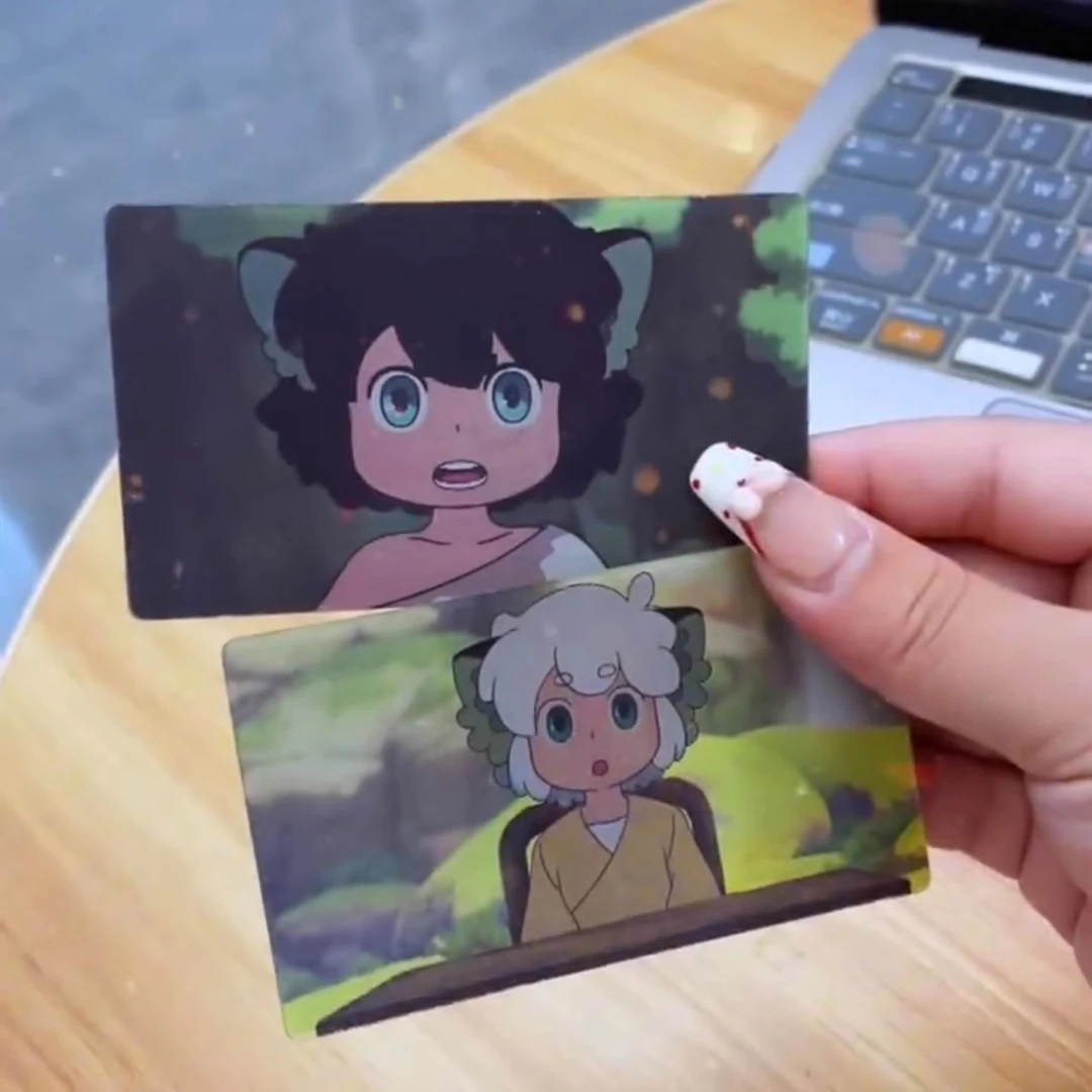 罗小黑战记2周边高颜值可爱三变光栅卡二次元谷子送朋友礼物纪念