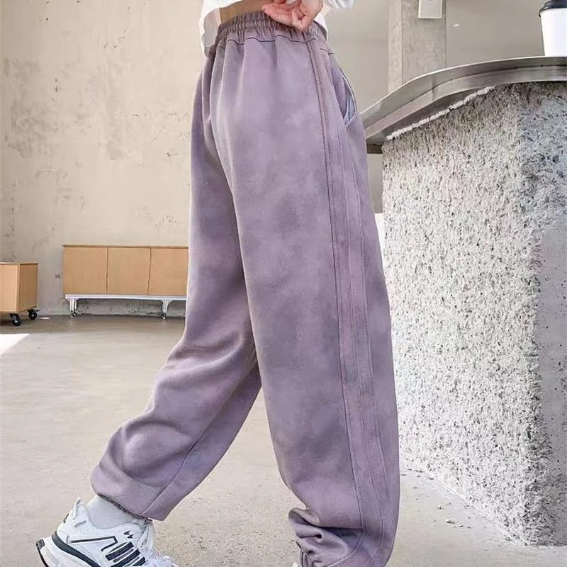 1125大童亲子时尚休闲秋冬加厚卫裤-6140