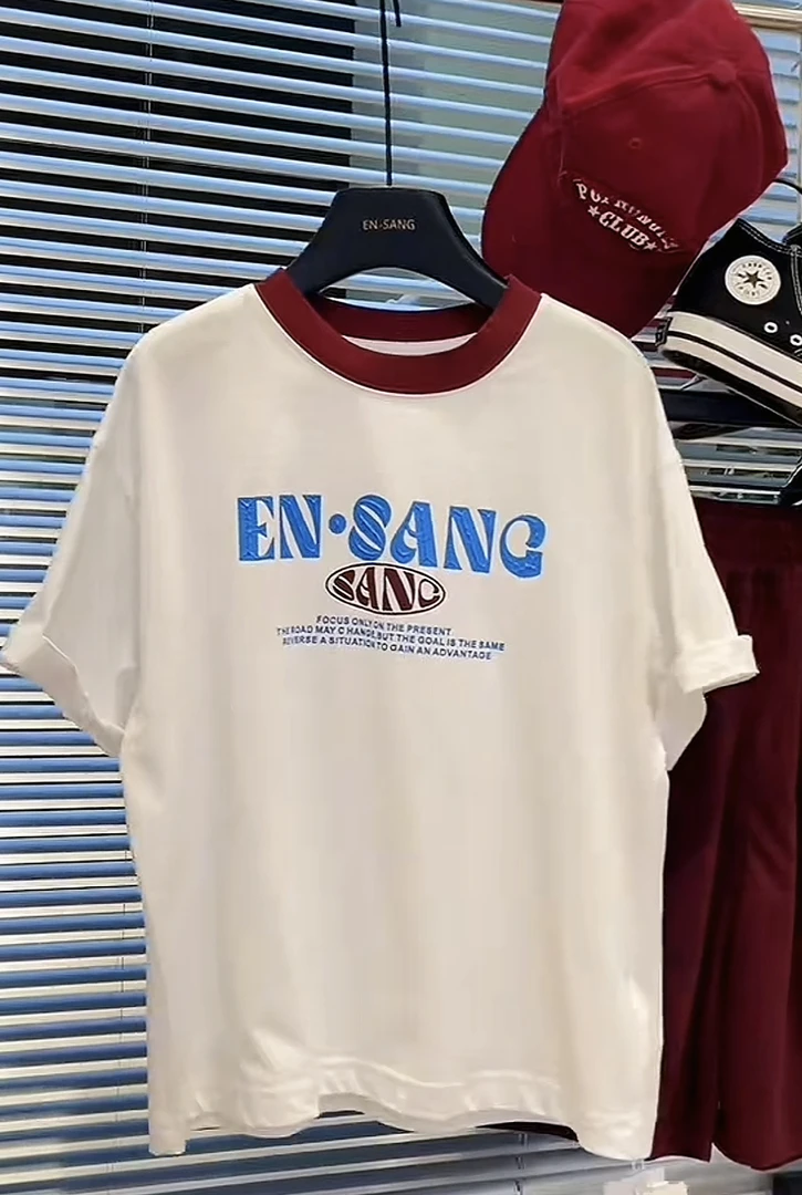 【郭郭童品】恩➕时尚字母短袖T恤1738