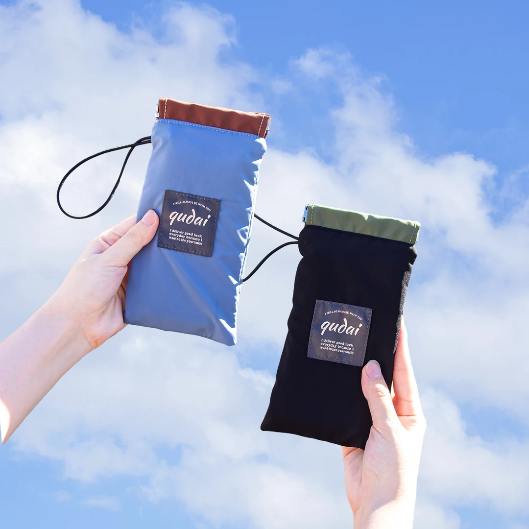 可挂眼镜收纳袋便携随身自动闭合墨镜太阳镜保护套近视眼镜收纳包