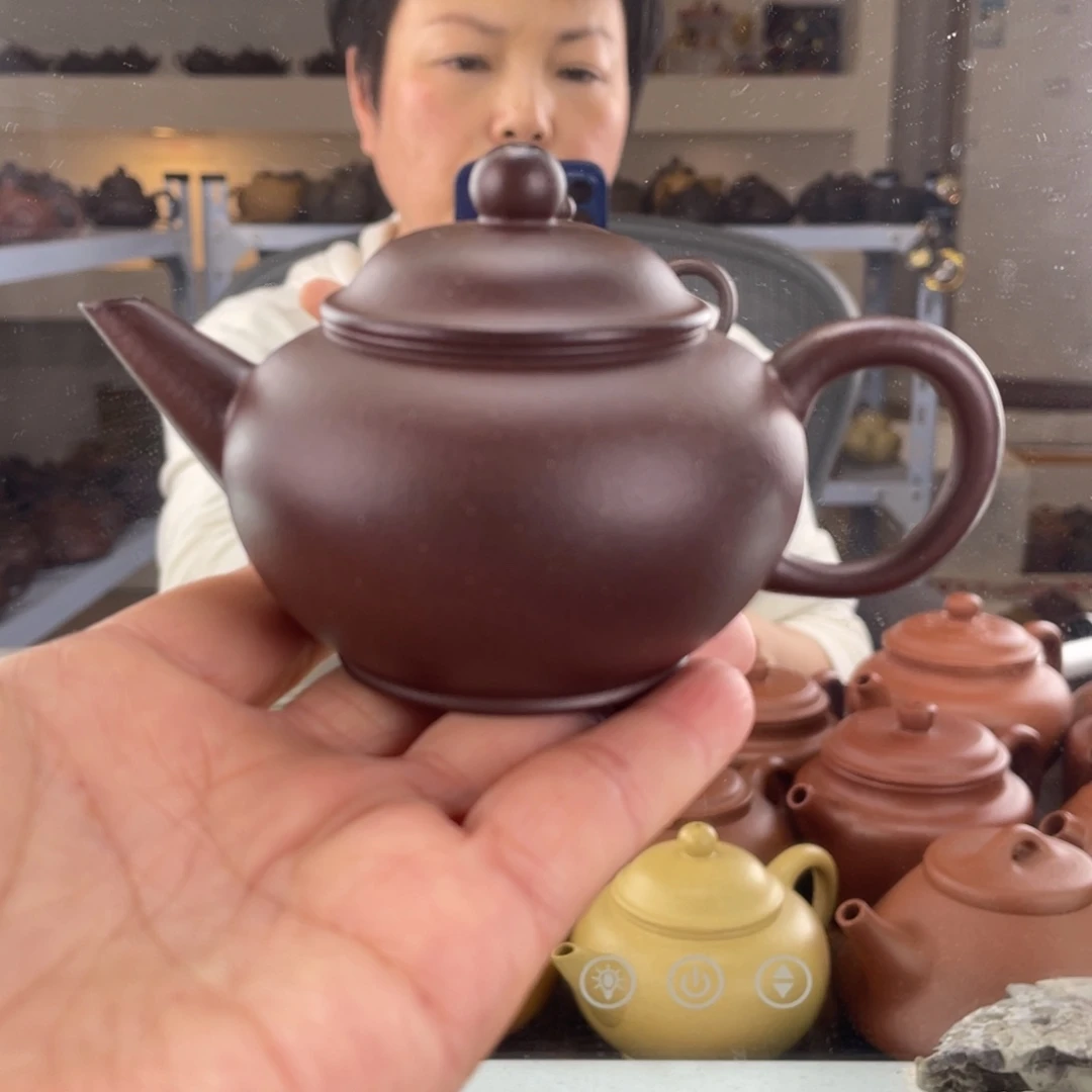 茶壶紫砂大水潭底槽清手磨料水平100cc