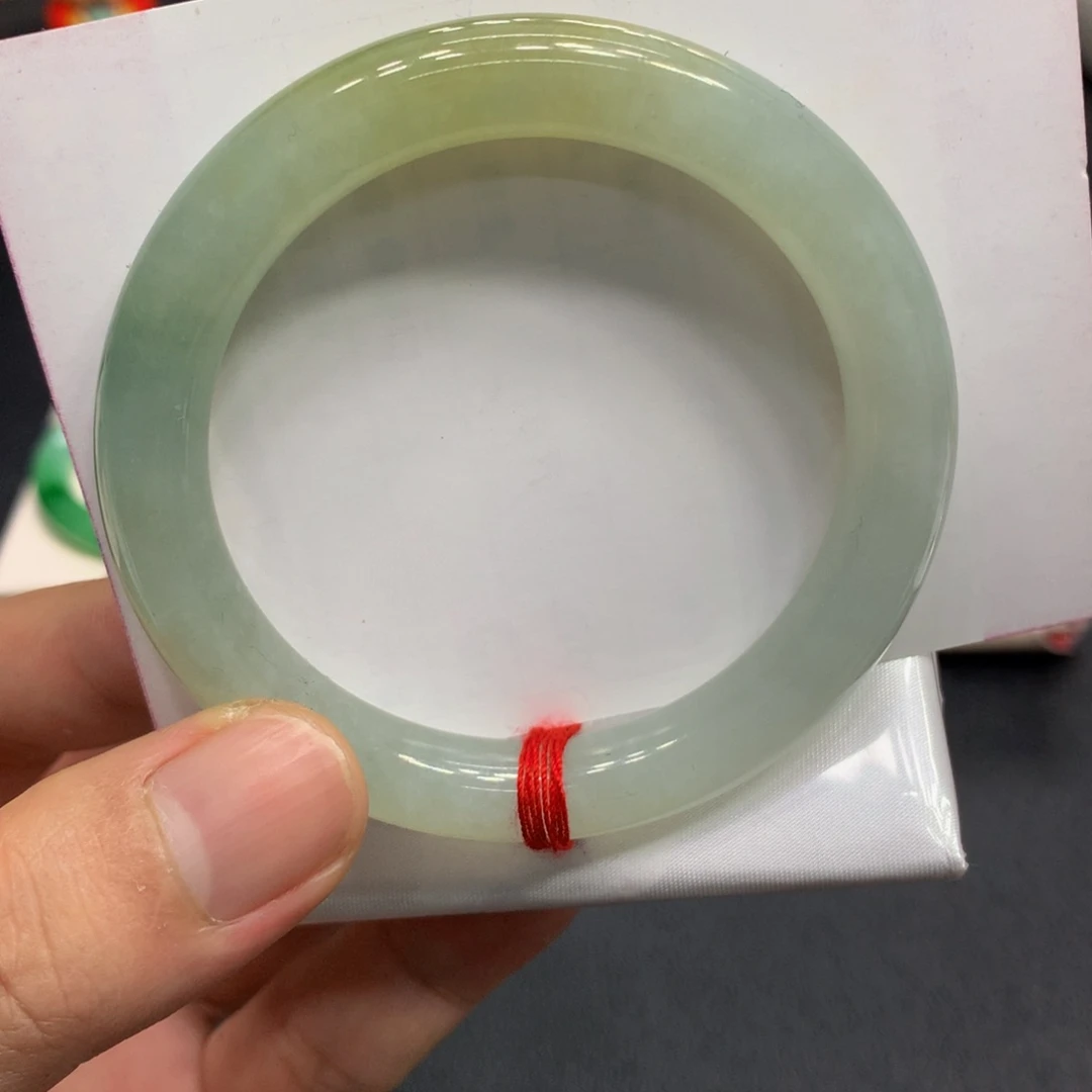 未镶嵌手镯翡翠翡翠手镯冰带黄9