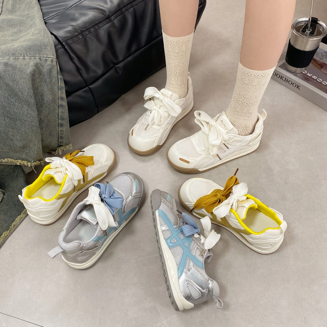 贾不假2025夏季百搭厚底休闲鞋新款欧若风阿甘鞋爆款透气运动鞋