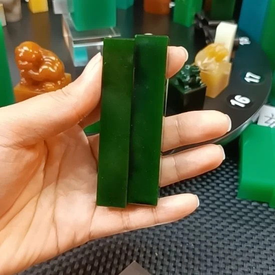 寿山石印石西安倔绿